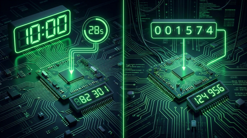 TOTP and HOTP generate one-time passwords, but they use different mechanisms