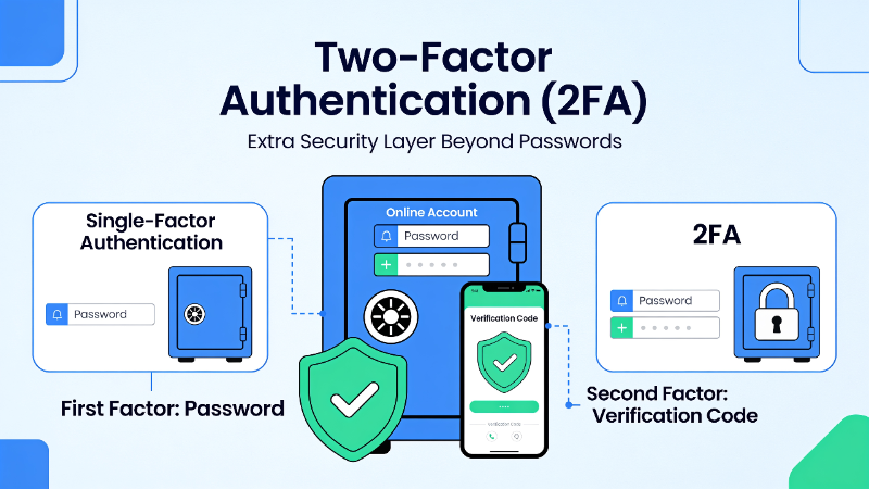 Illustration of Two-Factor Authentication Process