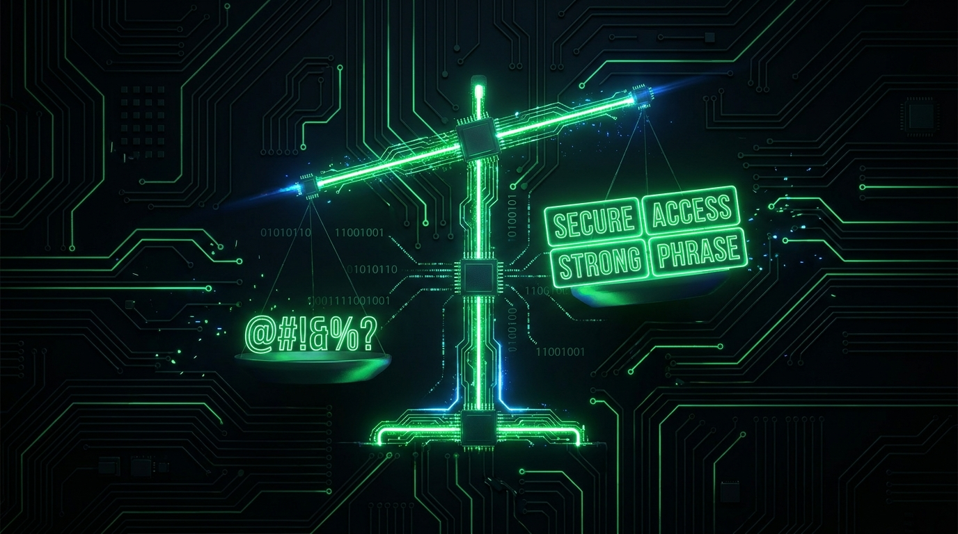 Passphrase vs Password: Why Four Random Words Beat P@ssw0rd!